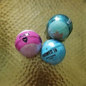 Pink bath bombs.